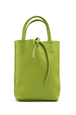 EVA MINI shopper in pelle