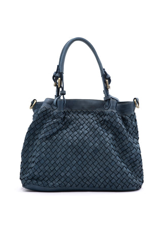 NINA borsa in pelle intrecciata