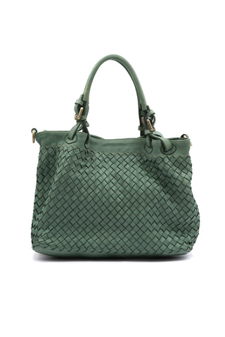 NINA borsa in pelle intrecciata