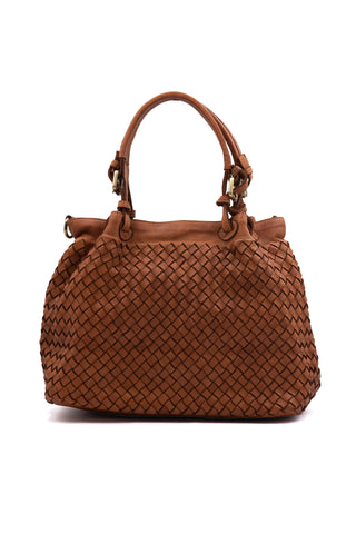 NINA borsa in pelle intrecciata