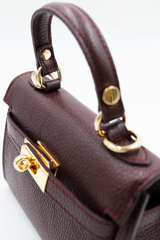KELLY PICCOLA borsa in pelle martellata