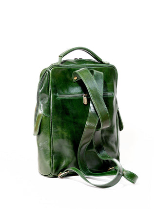 15" VERTICAL LEATHER BACKPACK