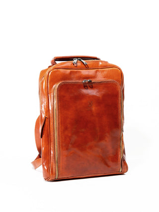 15" VERTICAL LEATHER BACKPACK