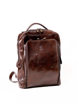 15" VERTICAL LEATHER BACKPACK