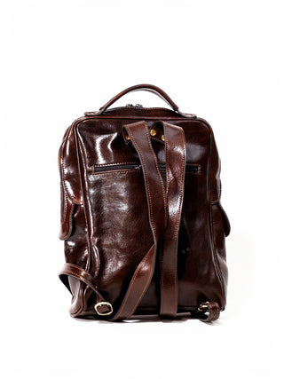 15" VERTICAL LEATHER BACKPACK