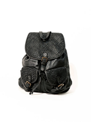 TWO POCKETS WOVEN BACKPACK