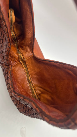 VITTORIA borsa di pelle lavata