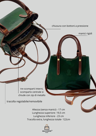 NORA  in pelle conciata al vegetale.